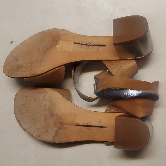 DOLCE VITA Leather Block silver Heel sandals - Picture 10 of 12